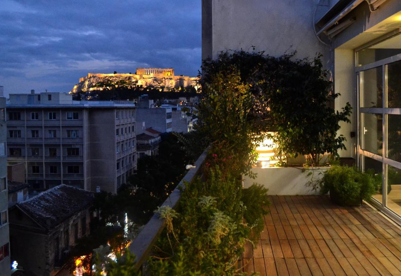 Hidesign Athens Art Loft Penthouse Acropolis View Lägenhet Exteriör bild